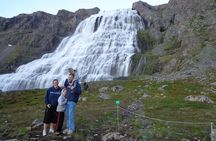Dynjandi Waterfall in a Supertruck