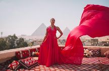 Giza Pyramids tour with Flying dress photoshoot experience