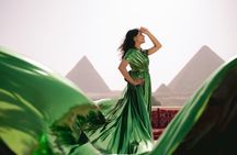 Giza Pyramids tour with Flying dress photoshoot experience