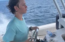 Private 32-Foot Boat Adventure: Snorkel, Sip & Fishing