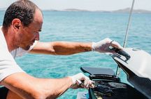 Mykonos: Private Catamaran Cruise with BBQ & Drinks
