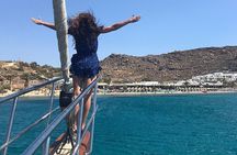 Sunset Sail Cruise to Rhenia, Mykonos Beach Safari, Dinner&Drinks