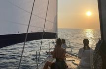 Mykonos Sunset Cruise to Rhenia, 3D Self-Tour of Delos, Dinner