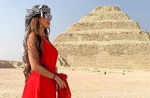 Saqqara Step Pyramid Bent Pyramid and the Red Pyramid in Dahshur