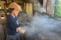 Beppu Hot Springs Bath and Make Jigokumushi Dish in Kyushu Japan