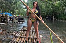 Montego Bay River Rafting and limestone Massage Experience 
