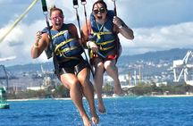 Parasailing in Waikiki from Oahu Hawaii