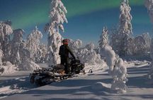3 hour Evening Snowmobile Safari with Campfire & Northern Lights
