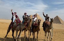 Giza pyramids, Sphinx with camel ride and lunch