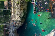 Cenote Zemway & Cenote Zacil with Lagoon from Playa del Carmen