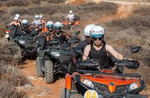 Crete: Sunset Quad Safari with Cave, Beach & Olive Oil Tasting
