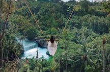 Ubud Jungle Swing and Water Rafting with Lunch Transport