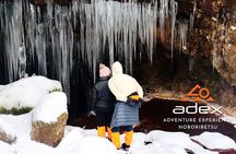 Snowshoe to Spectacular Winter Ice Caves in Hokkaido