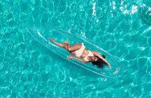Clear kayak photoshoot Nassau Bahamas.