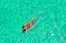Clear kayak photoshoot Nassau Bahamas.