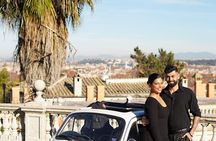 Rome Photography service with fiat 500 vintage car