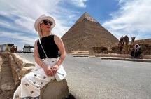 Exploring Giza Pyramids and Sphinx with Camel Ride 