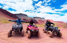 Quad bike in Red Valley and Mountain of Colors