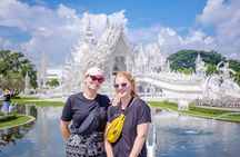 Chiang Rai White Blue Red Temples with Hot Spring from Chaing Mai