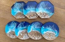 Epoxy Resin Art and Craft Coaster Set Experience 