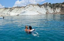 Scala dei Turchi in 3.5 hours, boat tour with stops for swimming