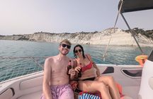 Private boat tour with aperitif at Scala Dei Turchi
