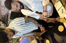 Elaboration of tortillas by hand following the Mexican tradition 