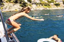From Amalfi: Coast & Furore Fjord Boat Tour with Swim Break