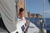 Sailing boat excursion in the Gulf of Orosei in Sardinia