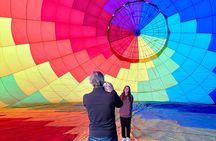 Fly Safely on a Hot Air Balloon over the Teotihuacan valley