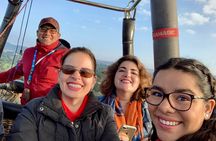 Fly Safely on a Hot Air Balloon over the Teotihuacan valley