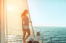 Sailboat ride towards the islands of lerins of Cannes
