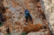 Climbing in Leonidio with instructor