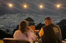 Medellín: Sunset at 2 viewpoints with bonfire, music, and snacks