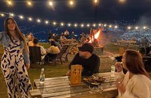 Medellín: Sunset at 2 viewpoints with bonfire, music, and snacks
