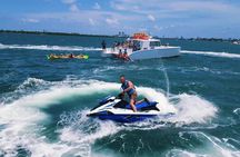3 Hour Party Boat Jet ski Banana Tube and open bar in Miami 