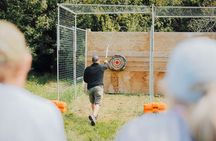 Ridgeway Disk Golf Robot Shooting Axe Throw