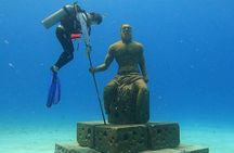 Diving for Beginners among Corals and Statues in San Andres 