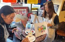 Seasonal Japanese Culture Osaka Paint and Wine Experience 
