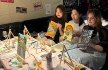 Paint and wine experience: Shibuya enjoying seasonal Japanese culture