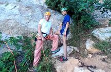 Climbing in Leonidio with instructor