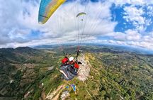 Unique experience flying paragliding