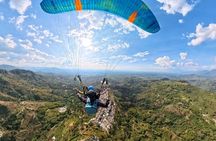 Unique experience flying paragliding