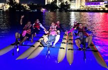 Night Glow Chiliboats Waterbike Tour in San Juan