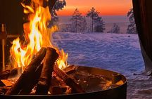 3 hour Evening Snowmobile Safari with Campfire & Northern Lights