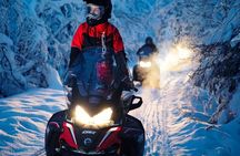 3 hour Evening Snowmobile Safari with Campfire & Northern Lights