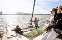 Barcelona Small Group Trip by Catamaran w Tapas, Cava and Sunset