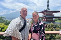 Private Mt.Fuji Kimono costume Photo Tour with Hotel Pick-up