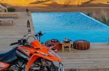 Marrakech: Agafay Desert Quad Biking Tour Sunset and Dinner show 