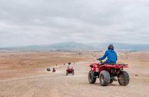 Marrakech: Agafay Desert Quad Biking Tour Sunset and Dinner show 